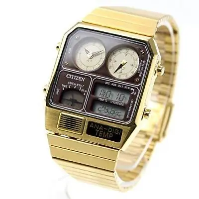 CITIZEN ANA-DIGI TEMP Reprint Model Watch Gold JG2103-72X • $445.65