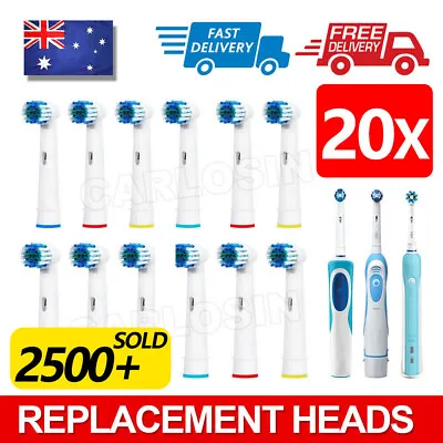 20x Replacement Toothbrush Electric Brush Heads For Oral B Braun Models Series • $10.95