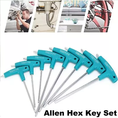 T Handle Hex Key Set Metric Allen Allan Keys Combination Kit Bar Wrench 1.5-10mm • $35.99