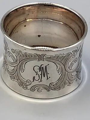 800 Fine Silver Napkin Ring 1.25  Wide • $39