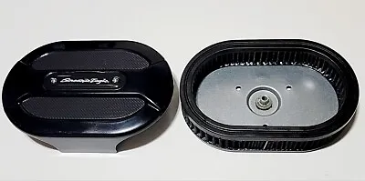 9-17 HARLEY TOURING AIR CLEANER FILTER & COVER Screamin' Eagle Ventilator Elite • $95