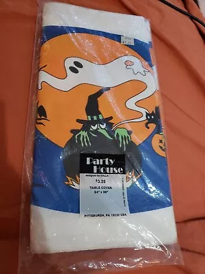 Vintage 1983 Halloween Party House Tablecloth - New In Bag • $9.50