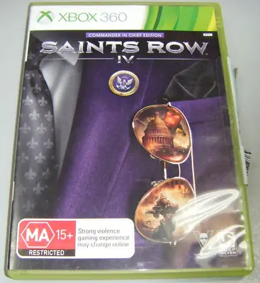 Xbox 360 Game - Saints Row IV (Commander In Chief Edition) • $11.99