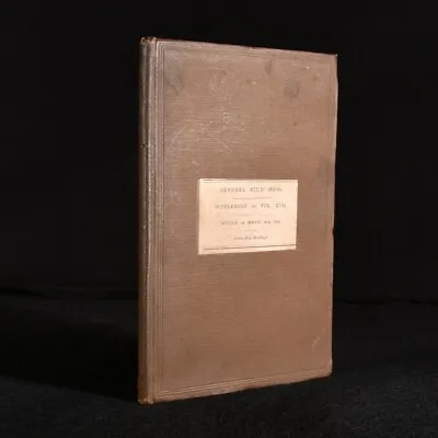 1893 The General Stud Book Supplement To Vol. XVII Return Of Brood Mares Scarce • $78.55
