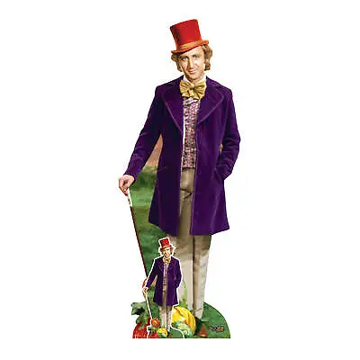 Willy Wonka Lifesize Cardboard Cutout Official Gene Wilder Standee And Free Mini • £39.99
