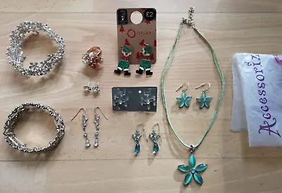 ACCESSORIZE / M&S Costume Jewellery Necklace & Earring Set Bracelets Earrings • £6.99