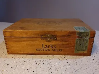 Vintage Corina Larks Cigar Box 15¢ Extra Mild J E Y Factory No. 70 Used Empty • $12.50