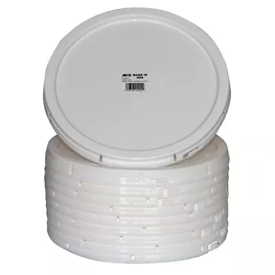 Case Of 10 2 Gal. Pail Lids - Secure Covers For Buckets And Paint Pails NEW • $14.37