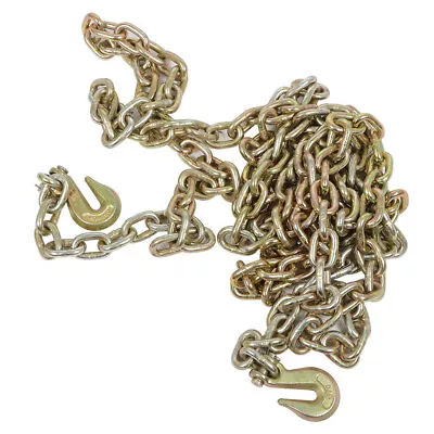 2 Pack 3/8  20' G70 Tow Chain Tie Down Binder With Grade 70 Hooks • $90.54