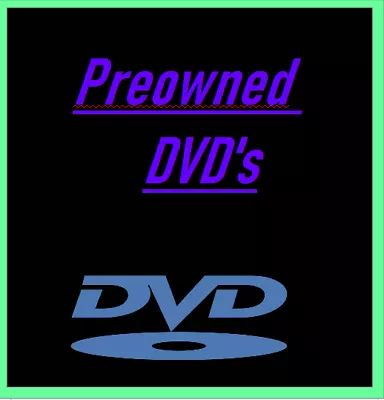 Preowned DVDs - Fast Dispatch • £12