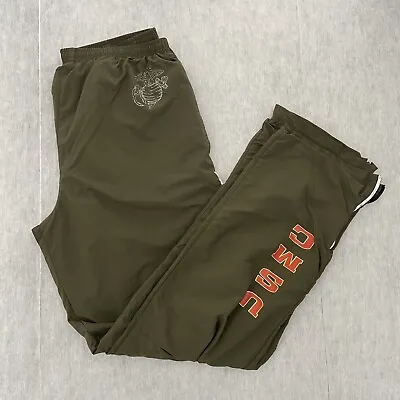 New Balance Pants Adult Large Long Green USMC Marines Lined Active Drawstring L • $29.96
