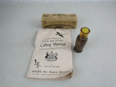 $51.96 • Buy Vtg Herter's World Famous Indian Glodo Duck Call No.139 With Box & Instructions