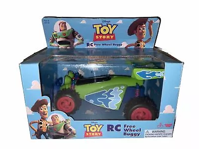 Toy Story 95 -RC Free Wheel Buggy-Car Action Figure-Thinkway Toy Boxed-Vintage • £38