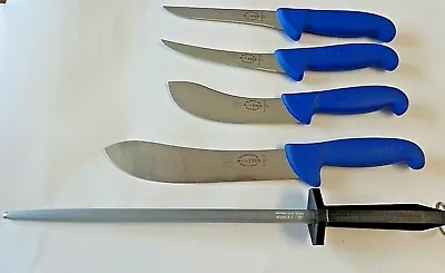 $195 • Buy F. Dick  5 Piece Butcher / Boner Set Stainless Made In Germany 
