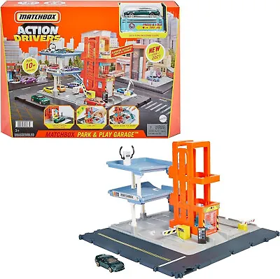 Matchbox Action Drivers Park & Play Garage Moving Parts 1.64 Scale HBL60 • £28.99