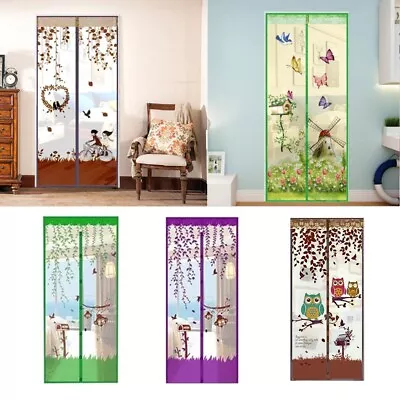 Magic Curtain Door Mesh Magnetic Fastening Mosquito Fly Bug Insect Net Screen • £8.78