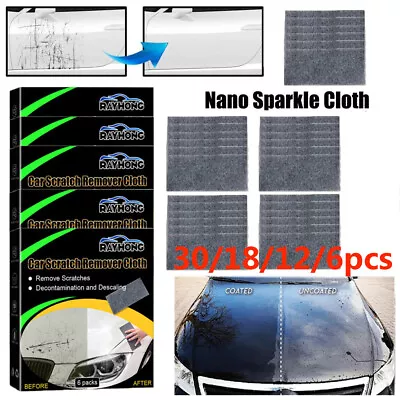 30/18/12/6xNano Sparkle Cloth For Car Scratches Nano Magic Cloth Scratch Remover • $14.75