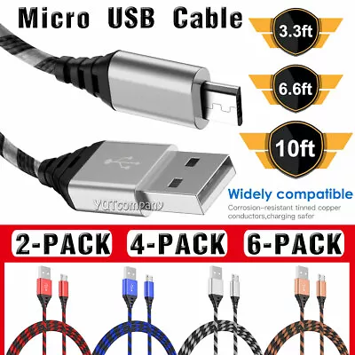 Wholesale Lot Micro USB Charger Fast Charging Cable Cord For Android Cell Phone • $8.99