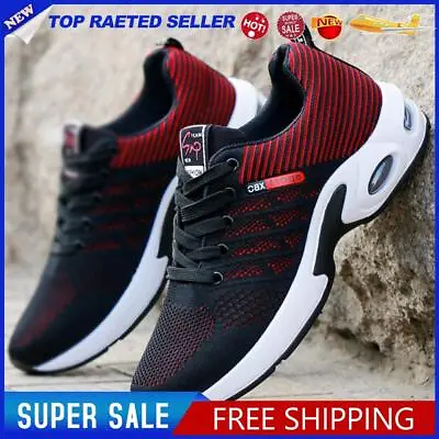 Mens Casual Shoes Comfortable Mesh Sneakers Platform Sneakers For Outdoor Travel • £18.74