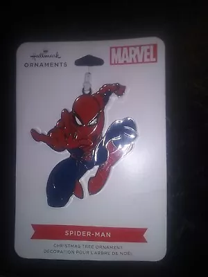 Hallmark Flat Metal Ornament SPIDER-MAN MARVEL Comics 3  Christmas Decoration • $6.99