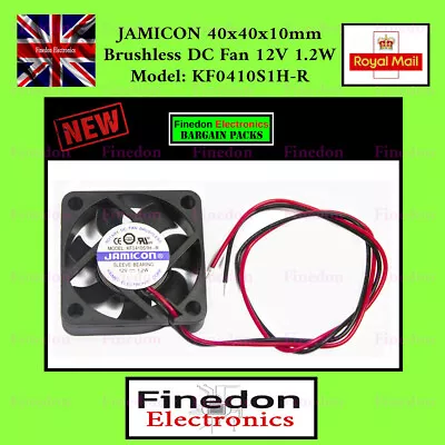 £4.98 • Buy JAMICON 2 Wire Brushless Axial Industrial PC Cooling Fan 40mm 40x40x10mm 1.2W
