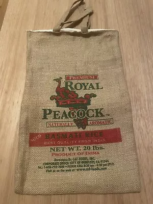 Vtg RED BIRD PINTO BEAN Grain BURLAP SACK 100 Lb. GREAT GRAPHICS Lot Of 2 Bags • $13