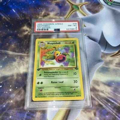 $5.50 • Buy 1999 Pokemon Jungle 1st Edition Weepinbell 48/64 PSA 8 Near Mint - Mint