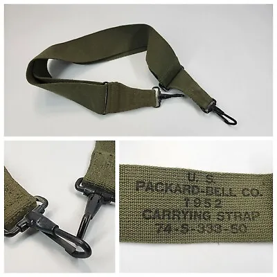 NOS / Unissued 1952 Korean War Era US Army Packard-Bell Co Radio Carrying Strap • $29.97