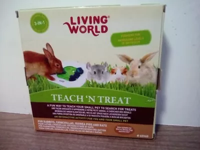  New Living World Teach N' Treat Small Pet Learning Toy Rabbits Chinchillas &  • $9.99