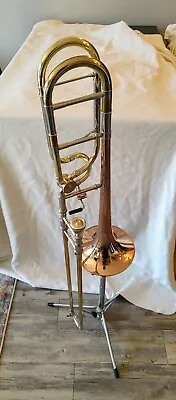 S.E. Shires Custom Larger Bore Tenor Trombone With Red Brass Bell & F Attachment • $4800