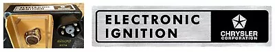 $12 • Buy 71 72 73 74 + Mopar ELECTRONIC IGNITION Control Box Decal BEST AVAIL Like NOS