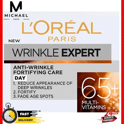 L'Oreal Age-Defying Skincare: Wrinkle Expert Formula For 65+ Years 50ml • £6.99