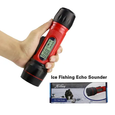 Wireless Ice Fishing Echo Sounder Fish Finder Handheld Transducer Sensor Sonar • £71.99