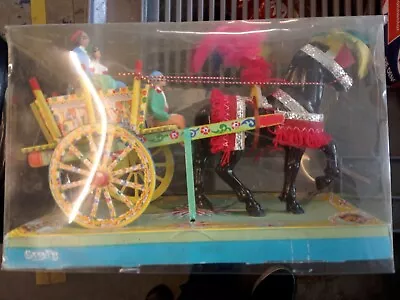 Vintage 60s Gidi's Handmade Horse And Cart Model • $49.78