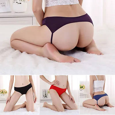 £4.43 • Buy Sexy Ladies Lace Open Butt Backless Panties Thongs Lingerie Crotchless Underwear