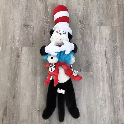 $9.95 • Buy Universal Studios Dr Seuss 23  Cat In The Hat W/ Thing 1 And Thing 2 Plush Set