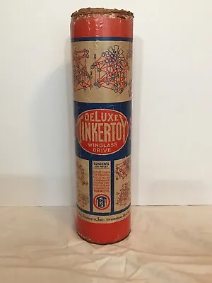 Vintage Deluxe TINKERTOY Windlass Drive Container Only • $12.95