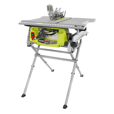 NEW Ryobi 15 Amp 10 In. 500 RPM Table Saw W/. Folding Stand DYI Pro Project  • $248.30