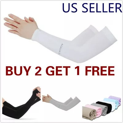 1 Pair Cooling Arm Sleeves Cover UV Sun Protection Outdoor Sports Men Women • $3.89