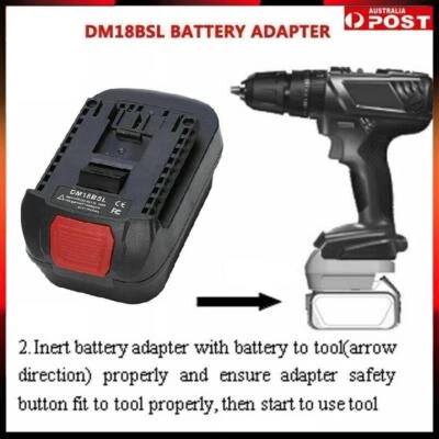 $20.99 • Buy NEW Converter Adapter For Milwaukee M18 18V Li-ion Battery To Bosch Power Tools