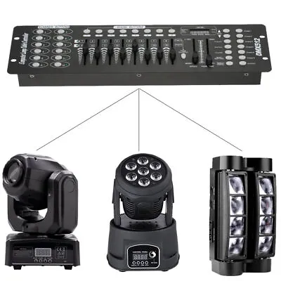 DMX512 Stage Lighting Console Controller 192CH DJ Disco Xmas Party Light+UK Plug • £28.59