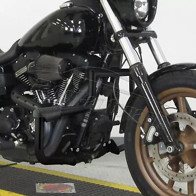 $114.99 • Buy Black Highway Engine Guards Crash Bar For Harley Dyna Super Glide FXD FXDC FXDB