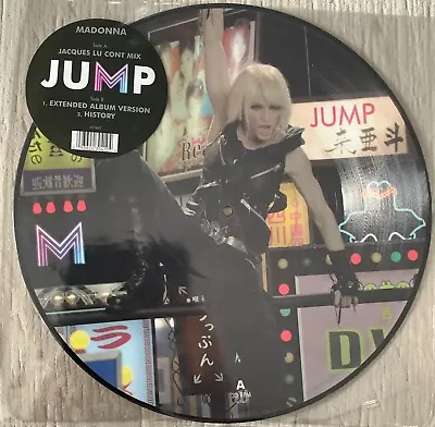 MADONNA JUMP PICTURE DISC 12  SINGLE Vg+/VG+ • £25