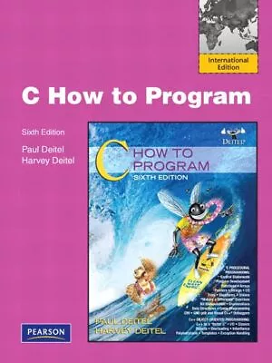 C: How To Program: Int... By Deitel Harvey M. Multiple-component Retail Product • $18.81