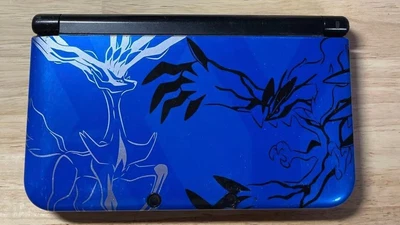 $125 • Buy Nintendo 3DS XL LL Pokemon XY Xerneas Yveltal Blue Console Japan