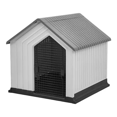 Air Vents Pet Crate House Dog House Insulated Kennel Plastic Animal Shelter • £135.95