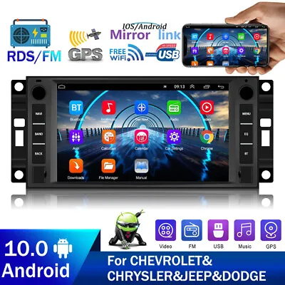 7'' Android 10.0 Car GPS Radio For Dodge RAM Chrysler 300C/Jeep Grand Cherokee • $147.99