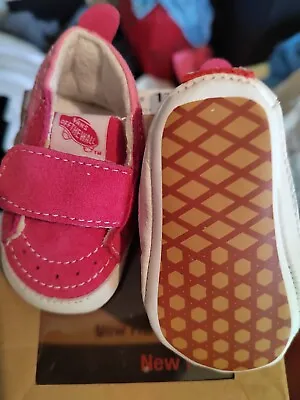 New Pink Baby Vans Size 0.5 Boxed • £17.99