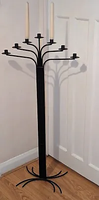 £60 • Buy Vintage Style Wrought Iron Floor Standing Freestanding 7 Arm Candle Candelabra 