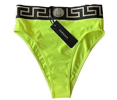 Versace $225 Greca Brazilian Cut Bikini Swim Bottoms (4) Brand New With Tags • $115